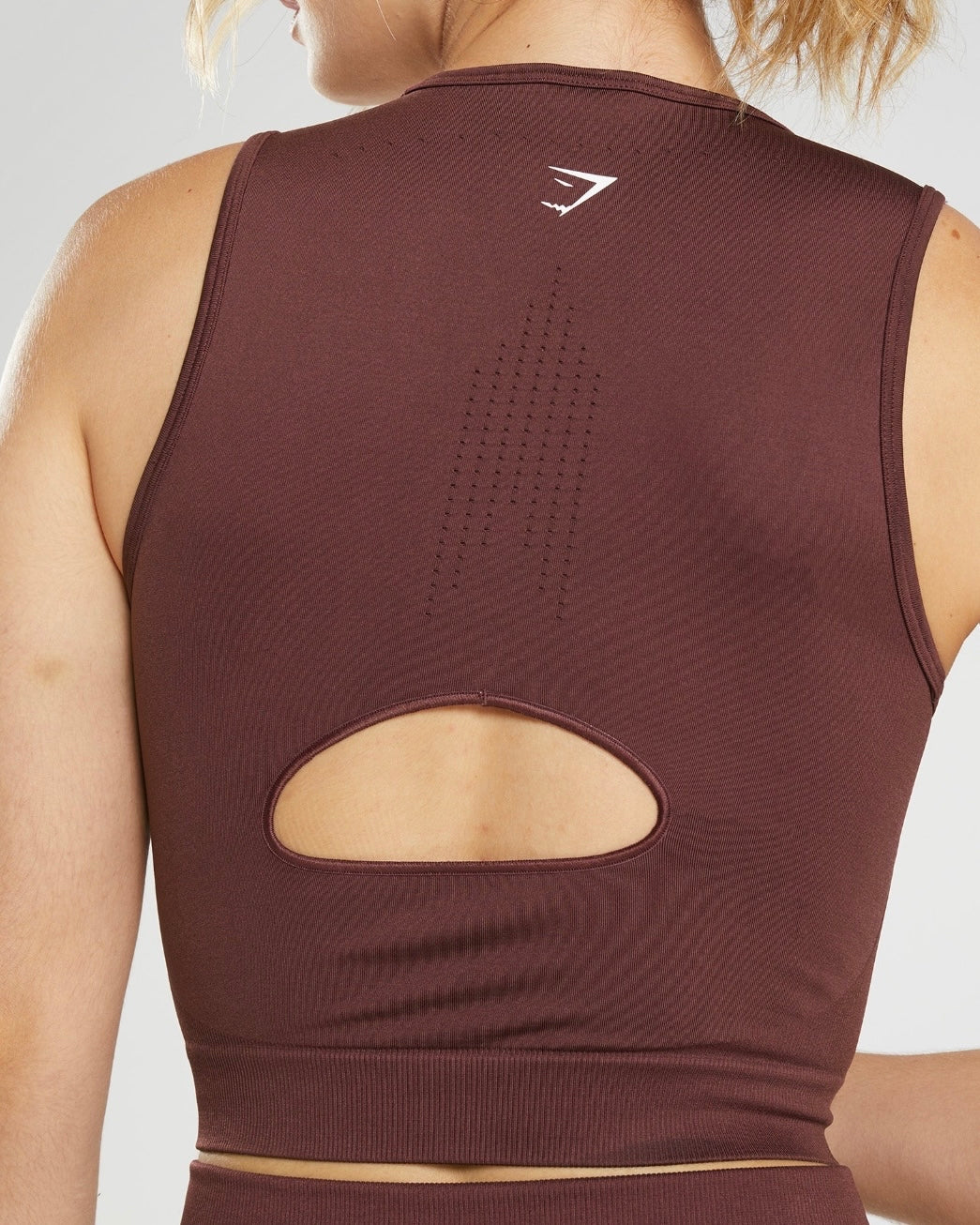 Sweat Seamless Midi Tank Maroon