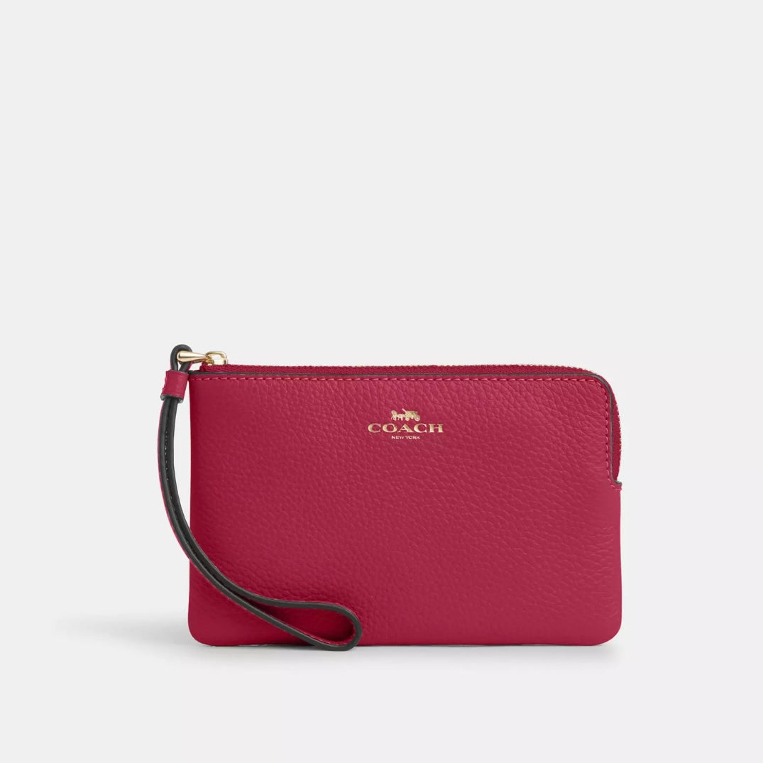 Coach Corner Zip Wristlet *Pre Order*