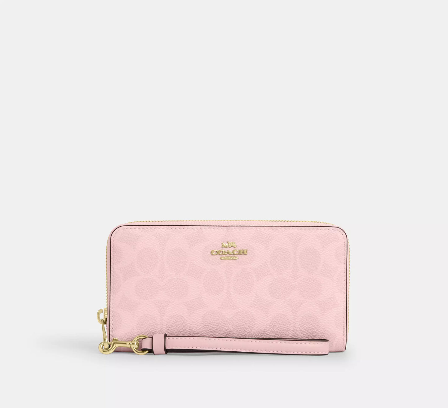 Long Zip Around Wallet In Signature Canvas *Pre Order*