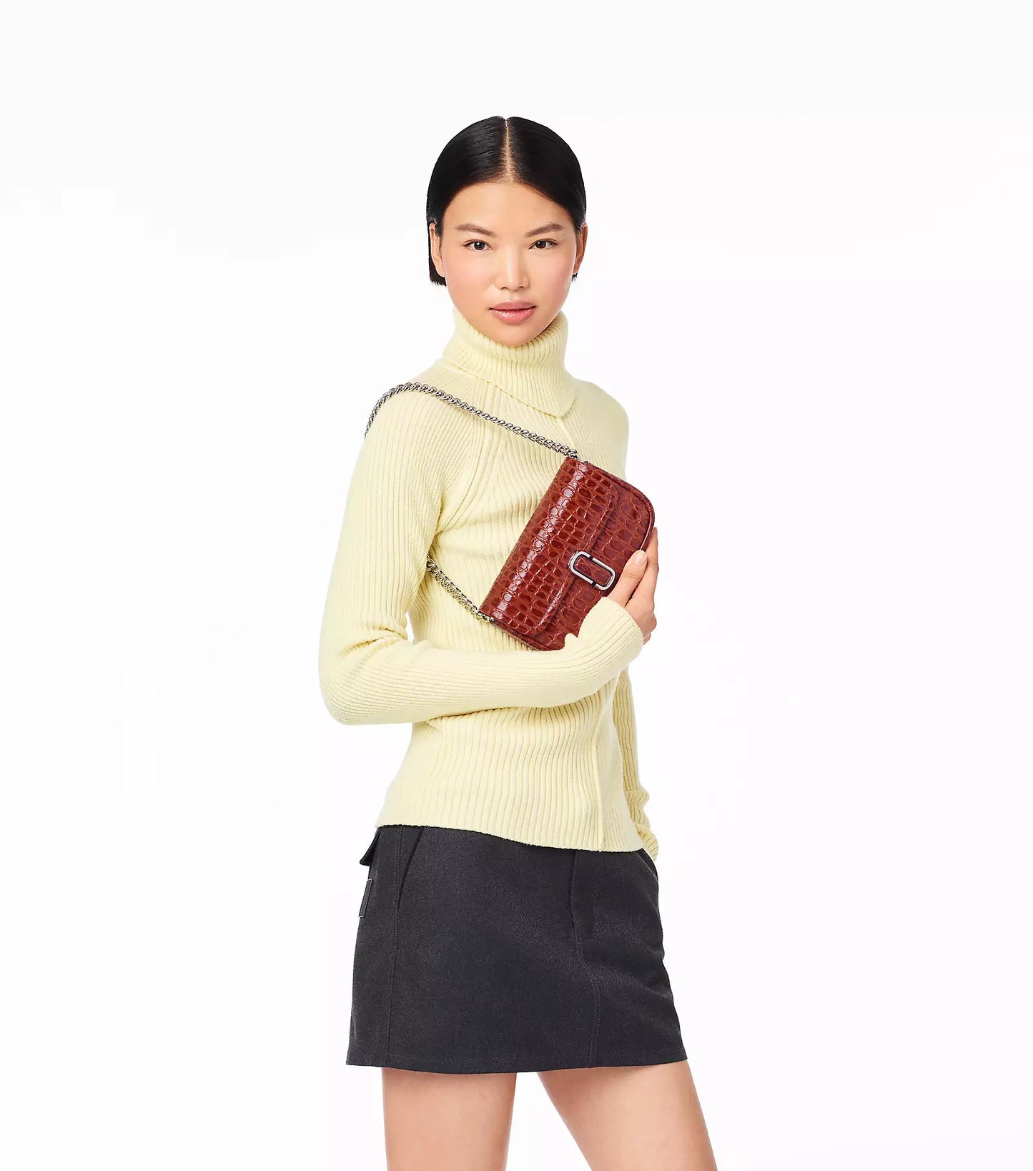 Marc Jacobs Croc-Embossed J Marc Mini Bag *Pre Order*