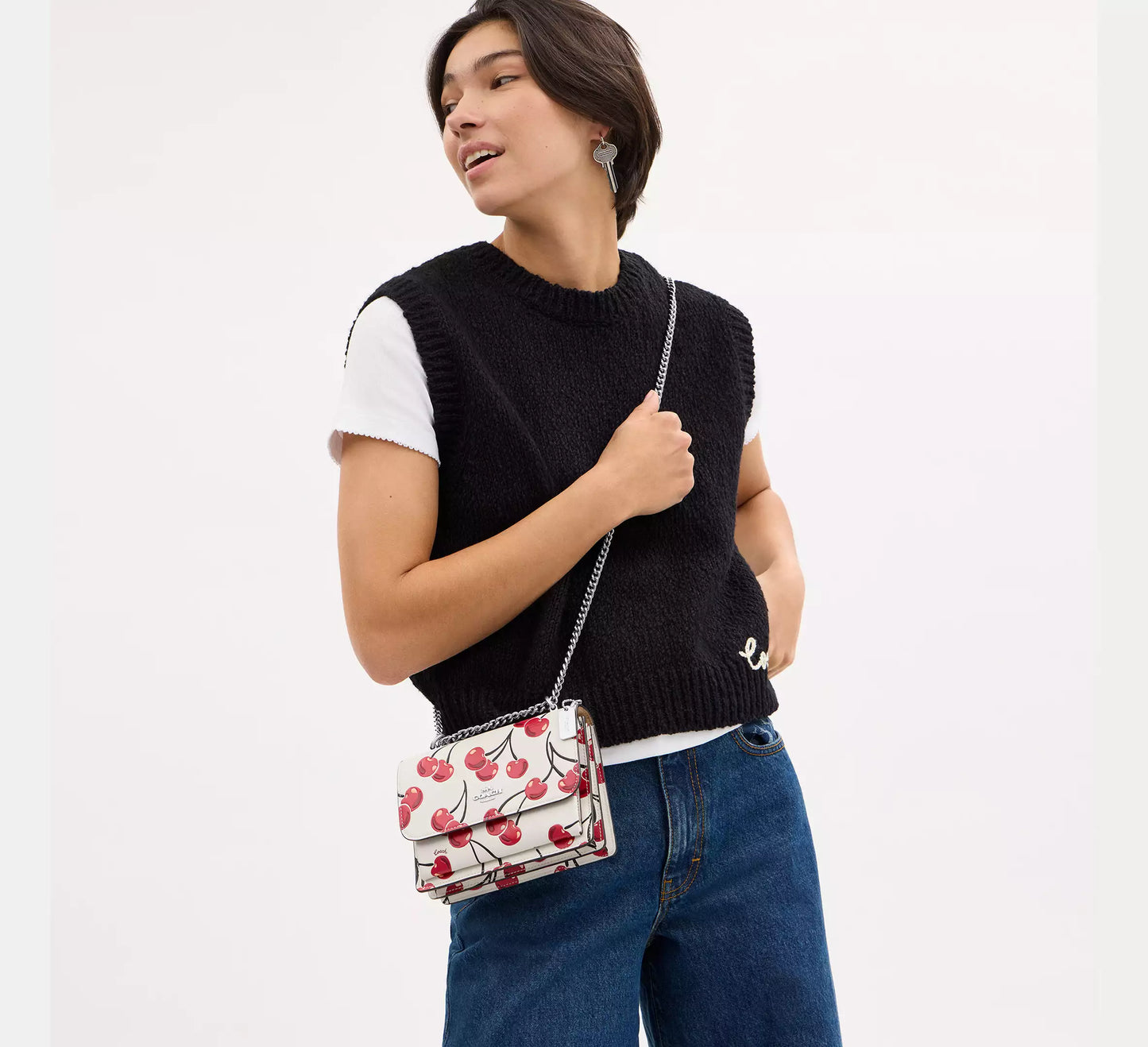 Mini Klare Crossbody With Cherry Print *Pre Order*