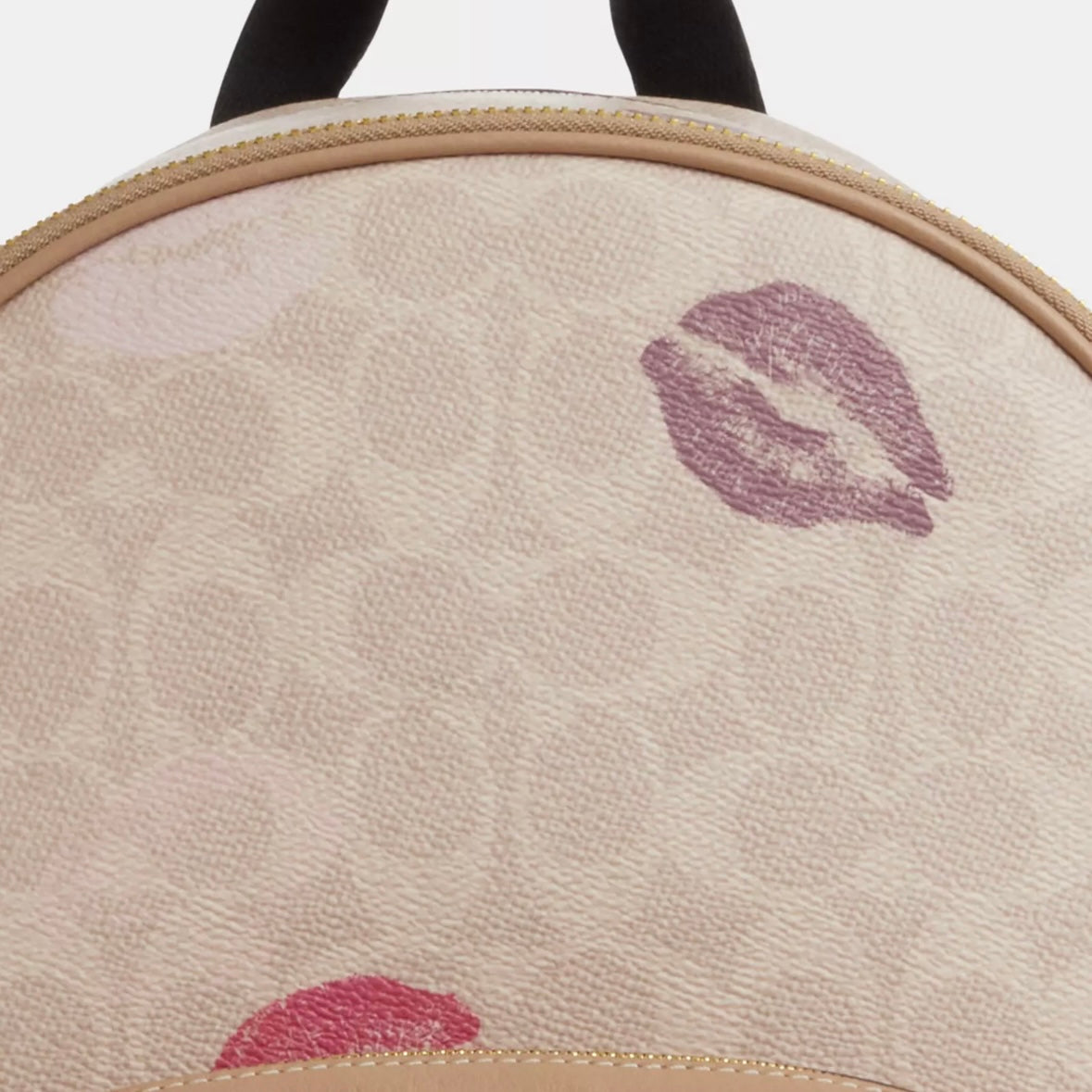 Coach Court Backpack In Signature Canvas With Lips Print *Pre Order*