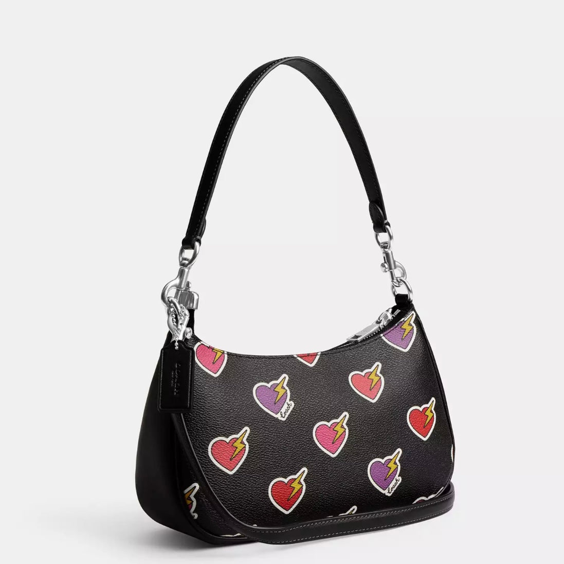 Coach Teri Shoulder Bag With Heart Bolt Print *Pre Order*