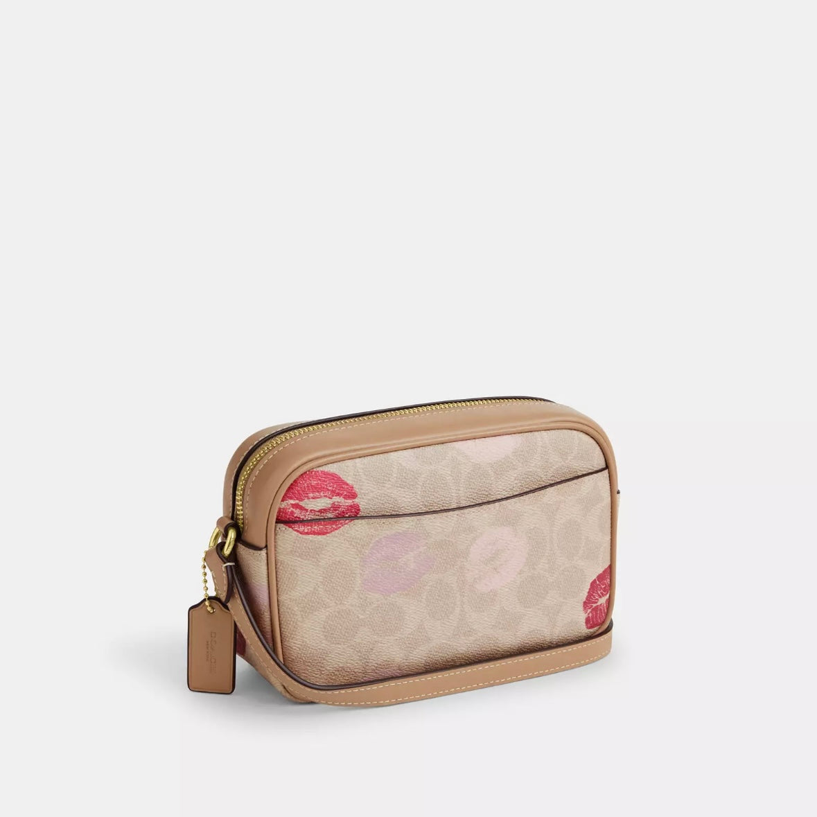 Coach Mini Jamie Camera Bag In Signature Canvas With Lips Print *Pre Order*