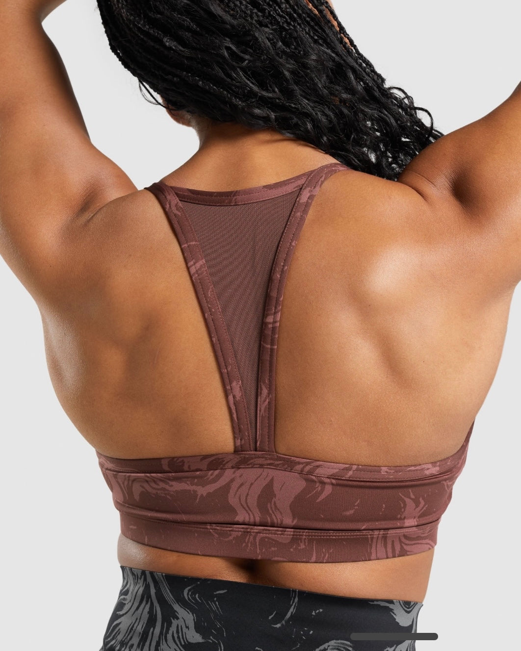 Power Sports Bra Cherry Brown