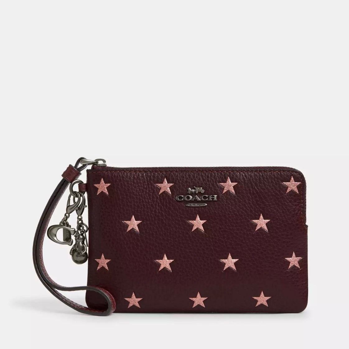 Coach Boxed Corner Zip Wristlet With Star Print *Pre Order*