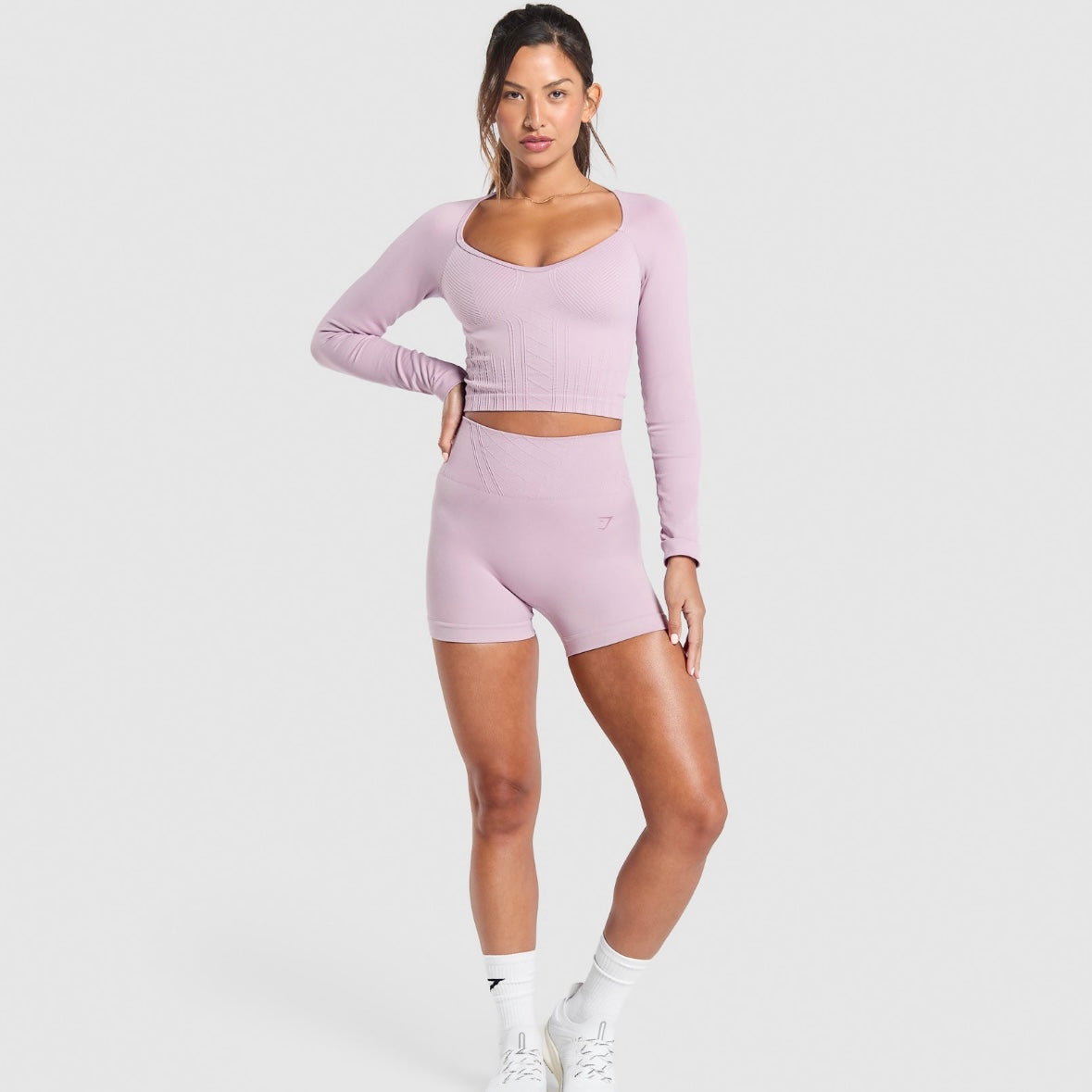 Gymshark Corset Seamless Long Sleeve Crop Top *Pre Order*