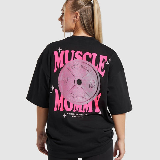 Muscle Mommy Graphic Boyfriend Fit T-Shirt *Pre Order*