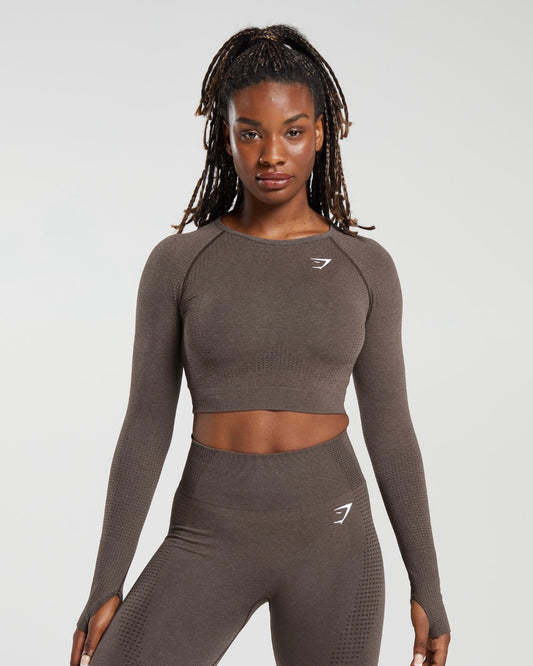 Vital Seamless Croptop 2.0 Brown