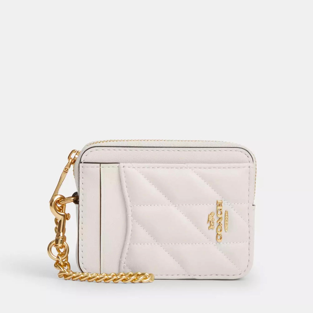 Coach Zip Card Case With Quilting *Pre Order*
