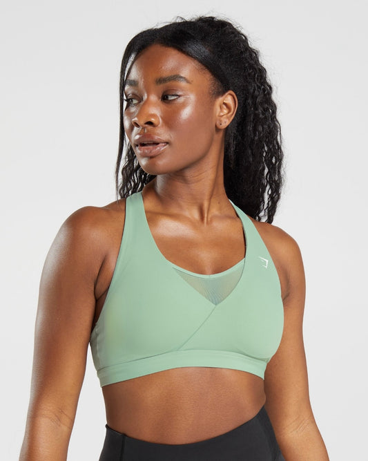 Crossover Sports Bra Green