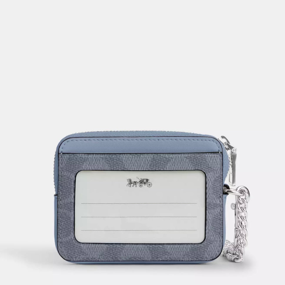 Coach Zip Card Case In Signature Canvas *Pre Order*